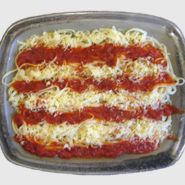 Espaguetis a la senyera